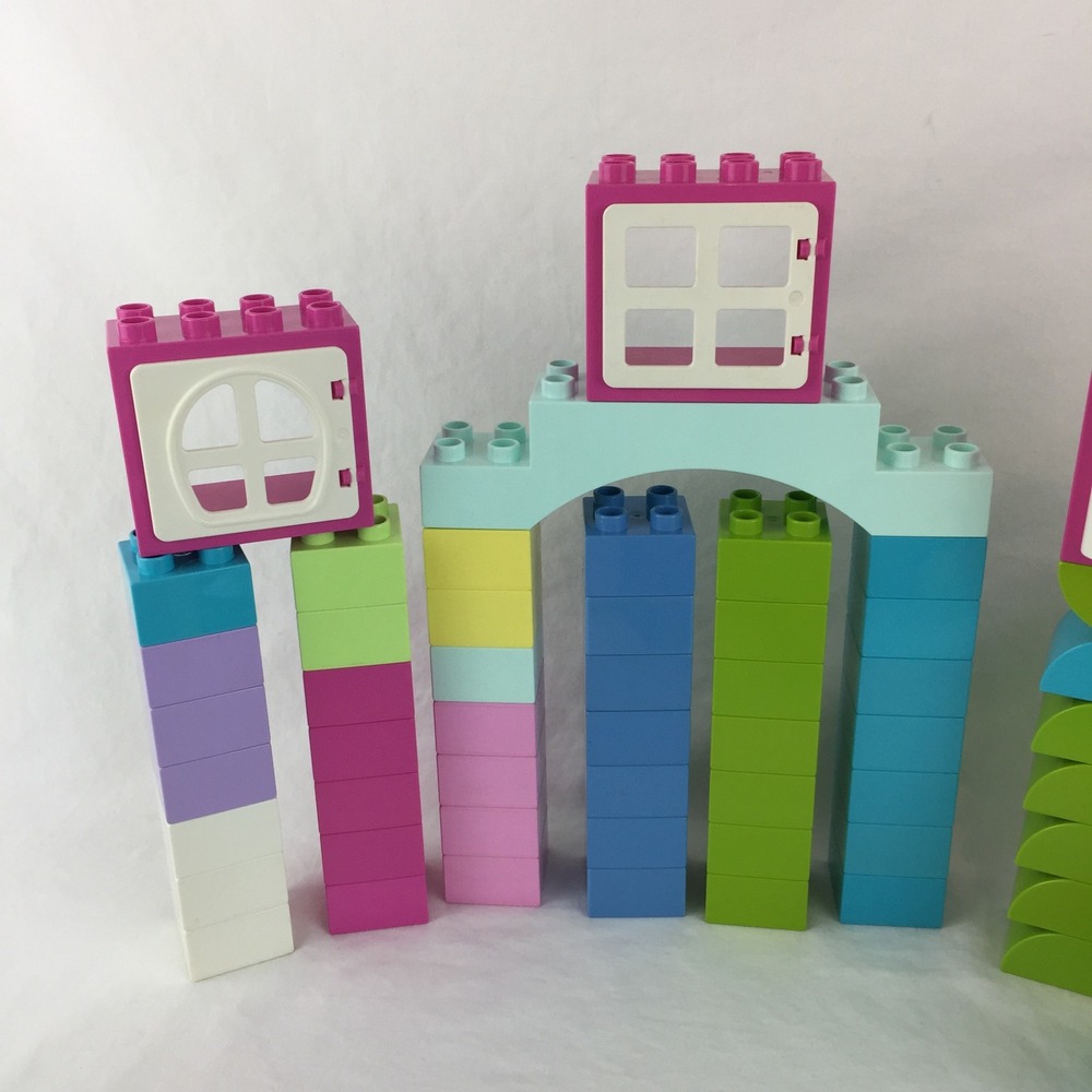 LEGO Duplo Pastel Mixed Lot 122 Pcs Disney Minnie Mouse Car Door Window Cupcake - Picture 8 of 10
